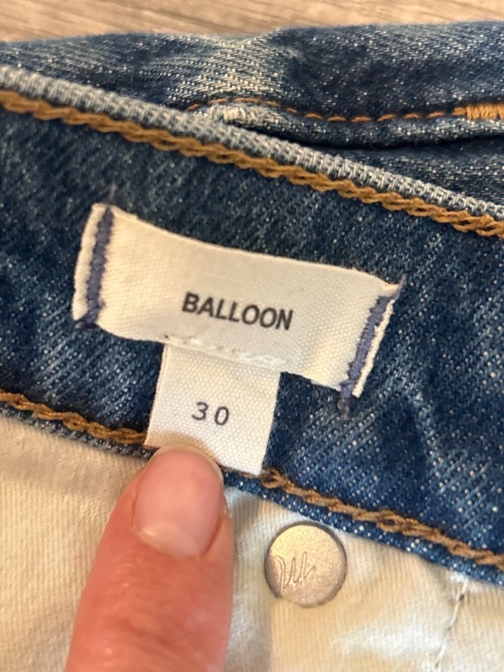 Madewell Womens Balloon Jeans Size 30 Blue High-Rise Relaxed Fit Denim - Picture 4 of 16